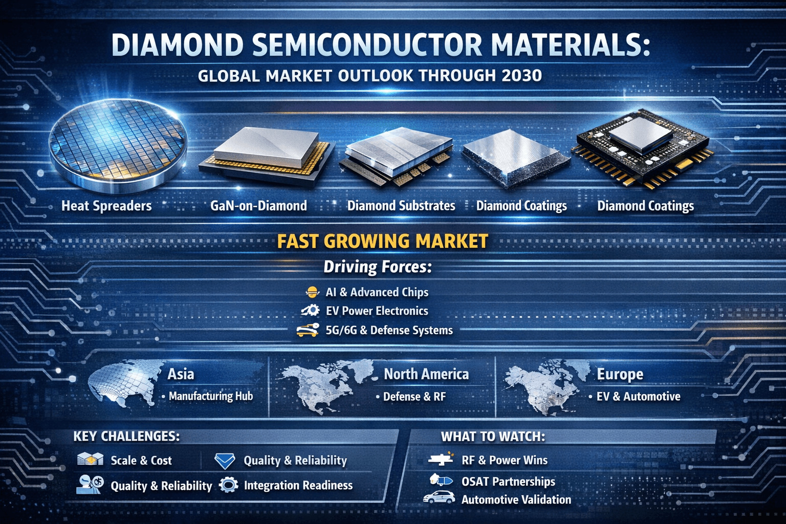 Global Market Outlook for Diamond Semiconductor Materials Through 2030